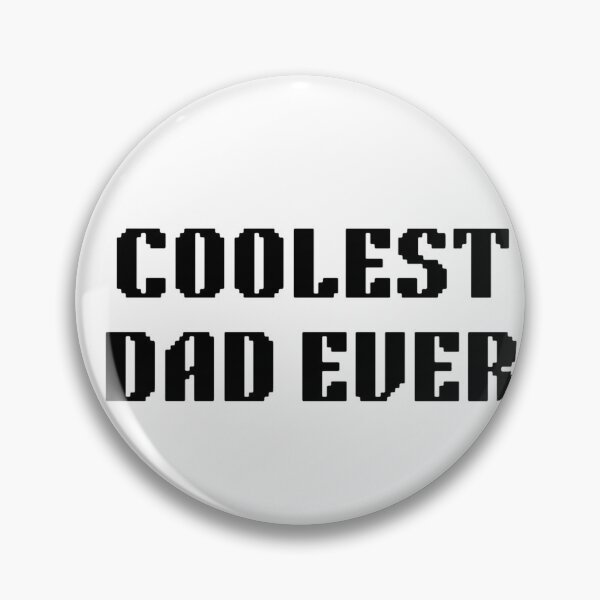 Item preview, Coolest Dad Ever Pixel Font Print | Retro Gamer Dad Gift | Bold Father's Day Typography Tee designed and sold by The-SilentPlace.
