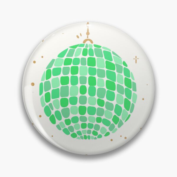 Item preview, Stylized green disco ball designed and sold by Hart Design.