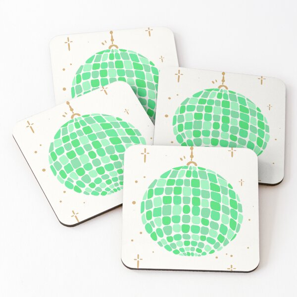 Item preview, Stylized green disco ball designed and sold by Hart Design.