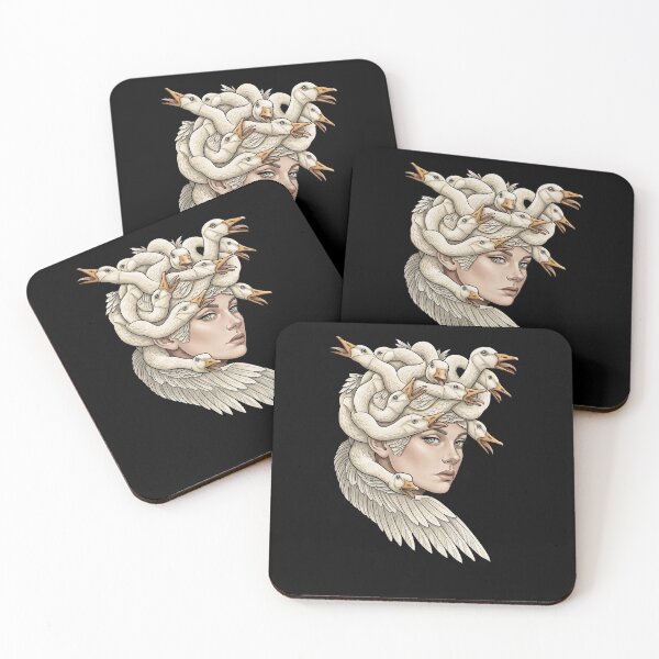 Item preview, Goose Medusa Goddess Surreal Fantasy Illustration designed and sold by elderberry.