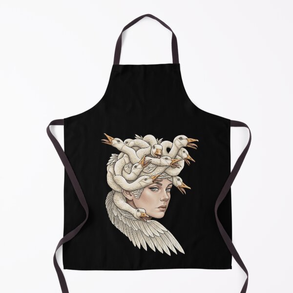 Item preview, Goose Medusa Goddess Surreal Fantasy Illustration designed and sold by elderberry.