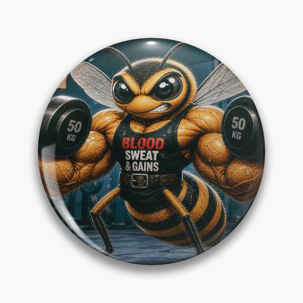 Item preview, Muscular Bee in the Gym Weightlifting designed and sold by JaN44Fotografia.