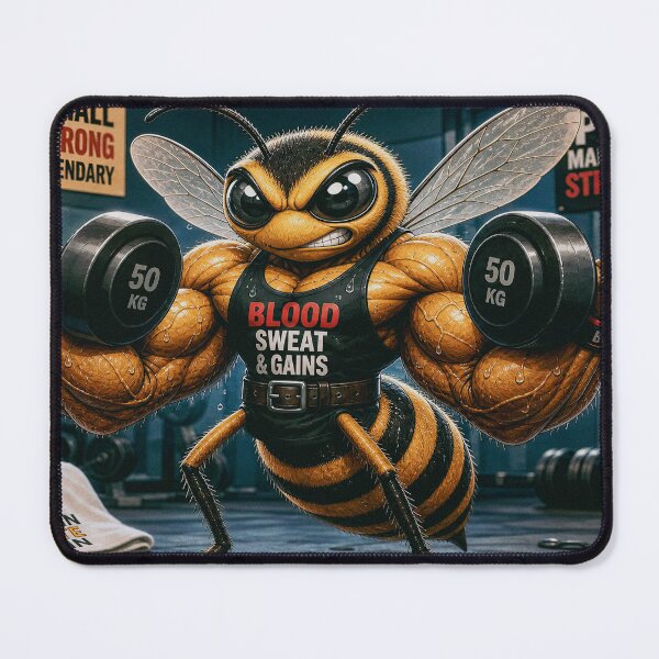 Item preview, Muscular Bee in the Gym Weightlifting designed and sold by JaN44Fotografia.