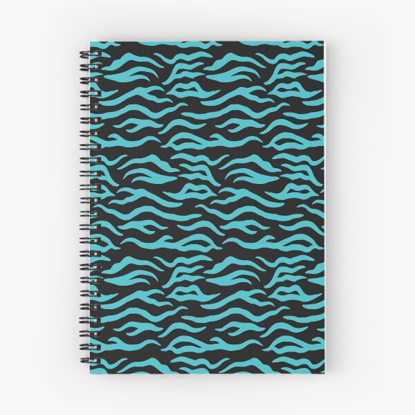 Item preview, Black and Turquoise tiger print designed and sold by pattern-archive.