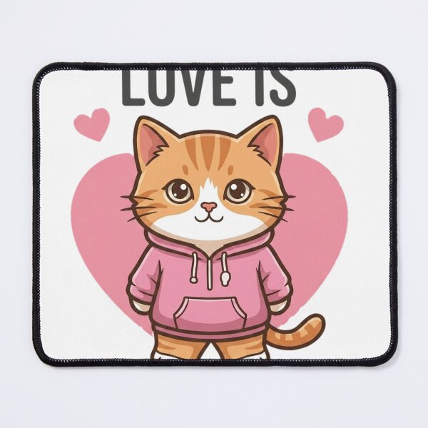 Item preview, Cute kitten in a hoodie with a heart designed and sold by Ahmedsyde.