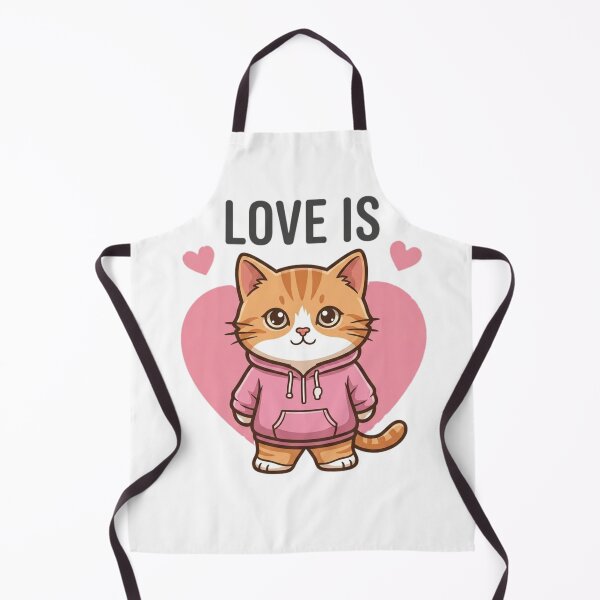 Item preview, Cute kitten in a hoodie with a heart designed and sold by Ahmedsyde.