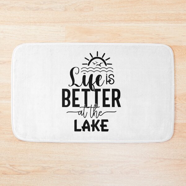 Item preview, Life Is Better at the Lake – Classic Lake Life Design designed and sold by EmeraldeaArt.