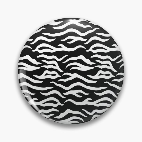 Item preview, Black and White tiger print designed and sold by pattern-archive.