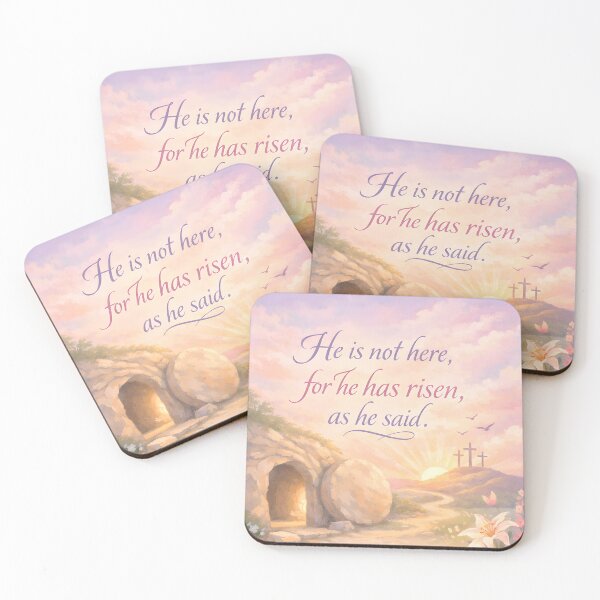 Item preview, He Has Risen | Matthew 28:6 Empty Tomb Easter Art designed and sold by Stubblejumper Artworks.