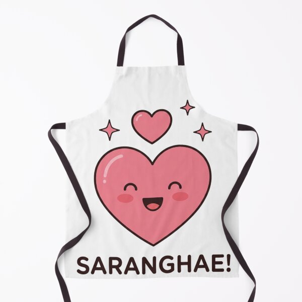Item preview, Cute Kawaii Heart Saranghae Illustration Design designed and sold by Ahmedsyde.