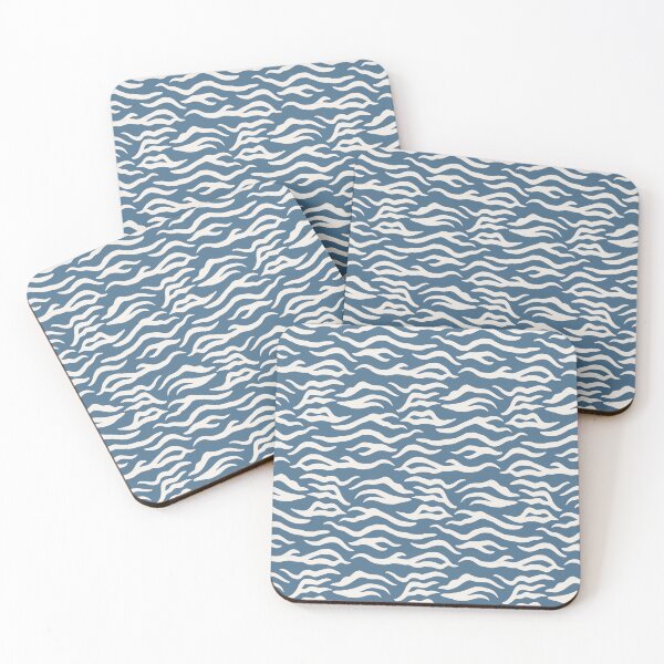 Item preview, Blue And Cream Tiger Print Pattern designed and sold by pattern-archive.