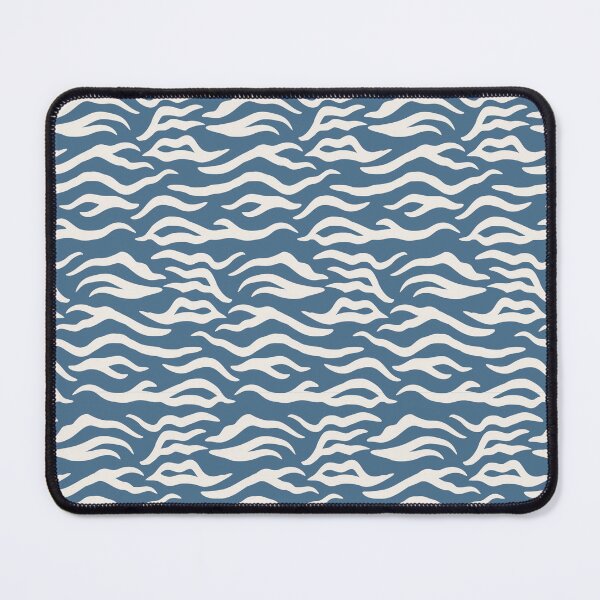 Item preview, Blue And Cream Tiger Print Pattern designed and sold by pattern-archive.
