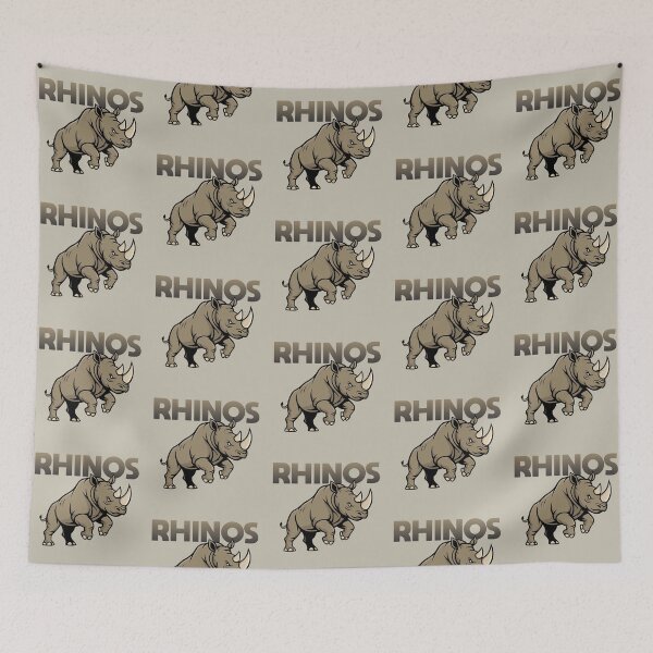Item preview, Rhinoceros Team Mascot Design designed and sold by DalePrestonArt.