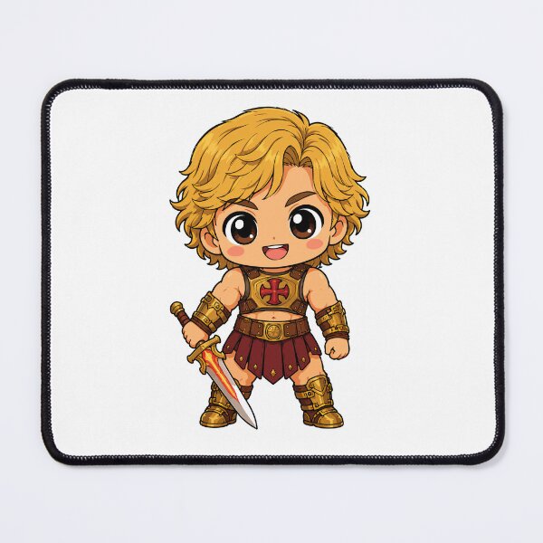 Item preview, He-Man Inspired Masters of the Universe Classic 80s Cartoon Power Grayskull Chibi Kawaii Fan Art designed and sold by What you are is Beautiful.