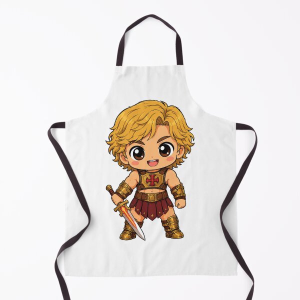 Item preview, He-Man Inspired Masters of the Universe Classic 80s Cartoon Power Grayskull Chibi Kawaii Fan Art designed and sold by What you are is Beautiful.