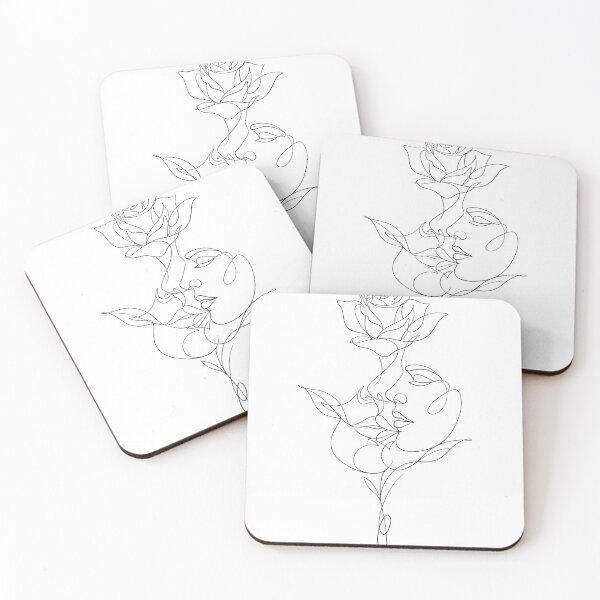 Item preview, Elegant One Line Rose Face designed and sold by Silent.Lines.