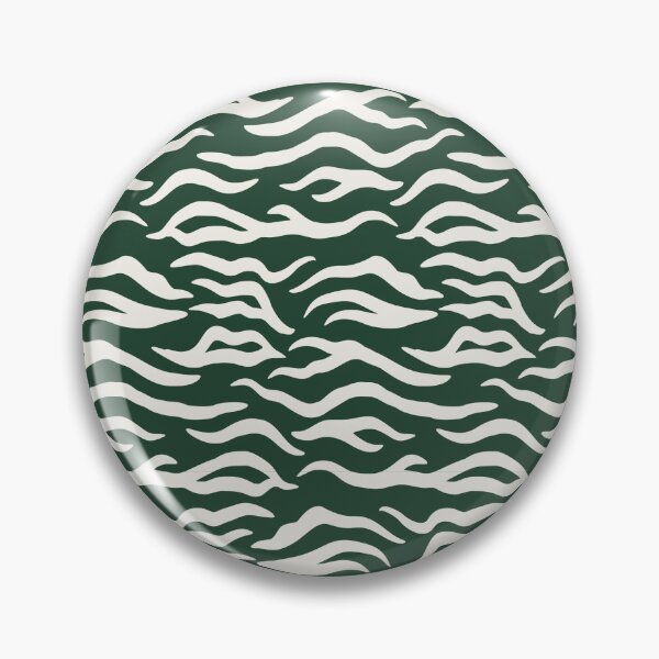 Item preview, Green and Cream tiger print designed and sold by pattern-archive.