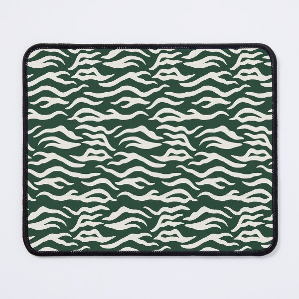 Item preview, Green and Cream tiger print designed and sold by pattern-archive.