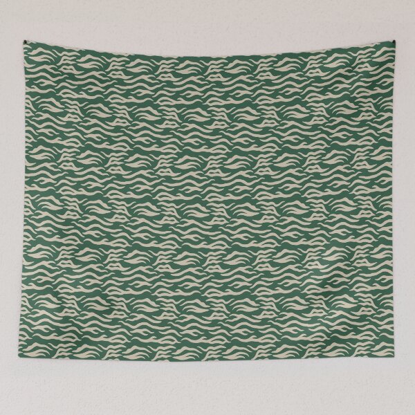 Item preview, Green and Sand tiger print designed and sold by pattern-archive.