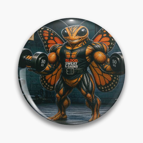 Item preview, Muscular Butterfly in the Gym Weightlifting designed and sold by JaN44Fotografia.