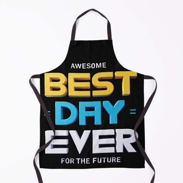 Item preview, Best Day Ever For The Future Inspirational 3D Quote Art Bright Typography Design designed and sold by ARTCREATESHOP.