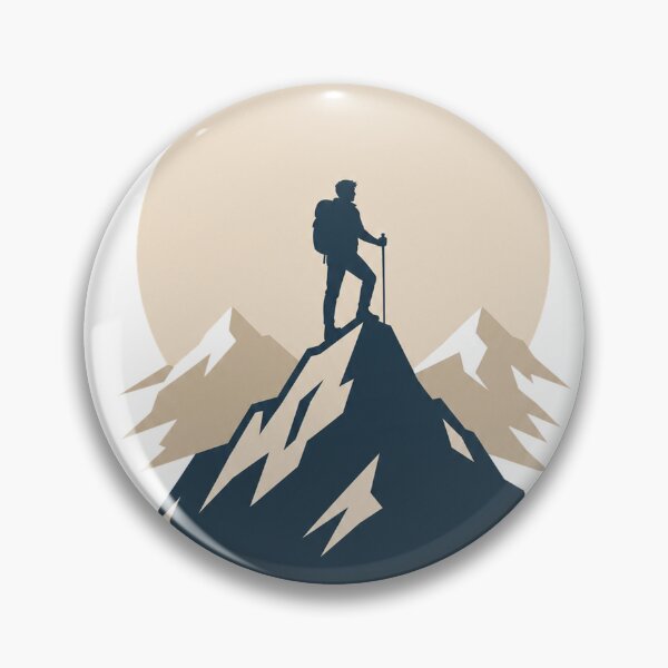 Item preview, Minimalist Summit Hiker Travel Design - Wanderlust Adventure designed and sold by VisualArtsOasis.