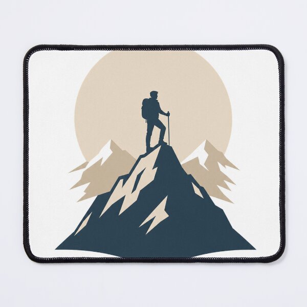 Item preview, Minimalist Summit Hiker Travel Design - Wanderlust Adventure designed and sold by VisualArtsOasis.