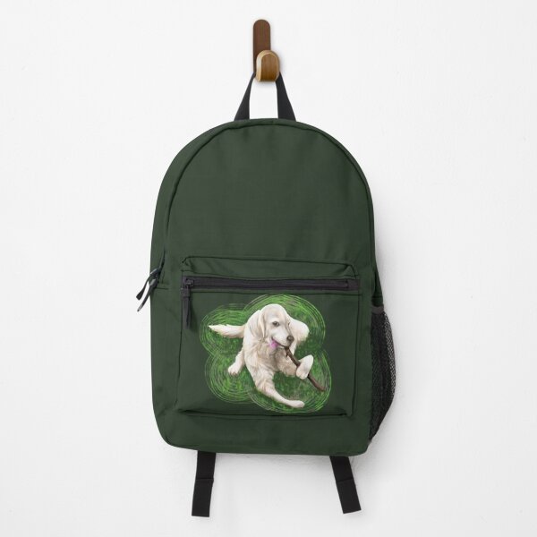 Item preview, English Golden Retriever playing with a stick designed and sold by Konopikyu.