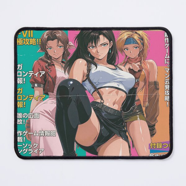 Item preview, Retro RPG Waifus Vintage Magazine Cover designed and sold by Senpai Syndicate.