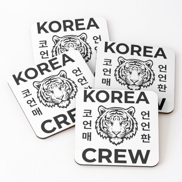 Item preview, Korea Crew Tiger Design with Korean typography designed and sold by Ahmedsyde.