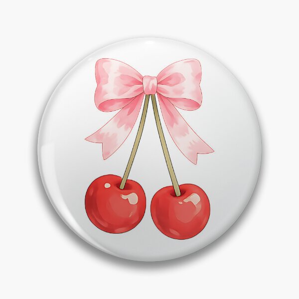 Item preview, Sweet Cherry Coquette Bows & Hearts Watercolor Pattern designed and sold by pola-pola.