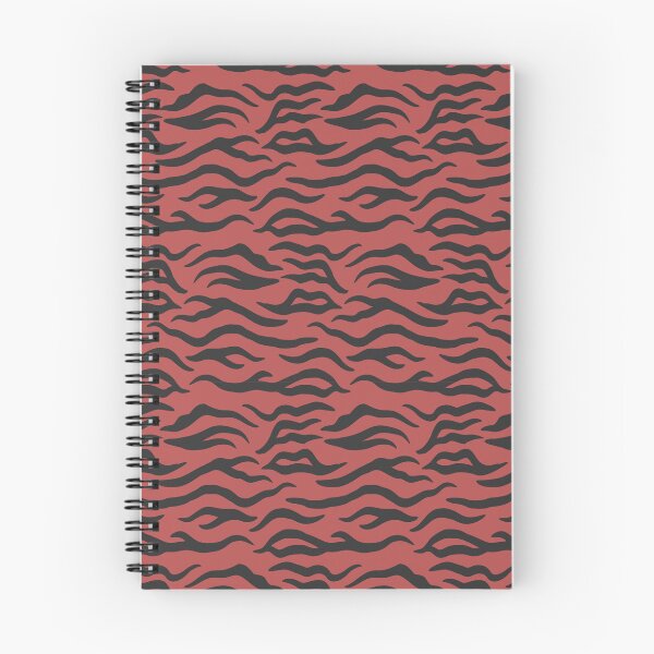 Item preview, Red and Charcoal tiger print designed and sold by pattern-archive.