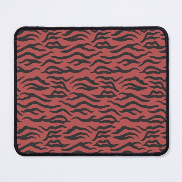 Item preview, Red and Charcoal tiger print designed and sold by pattern-archive.