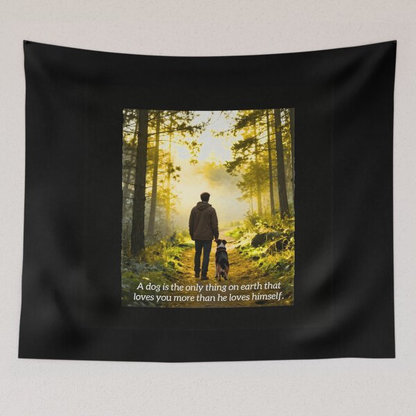 Item preview, A Dog's Love Never Fades - Forest Friendship designed and sold by DervoTeck2767.