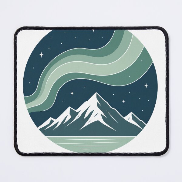 Item preview, Minimalist Northern Lights Travel Design - Wanderlust Adventure designed and sold by VisualArtsOasis.