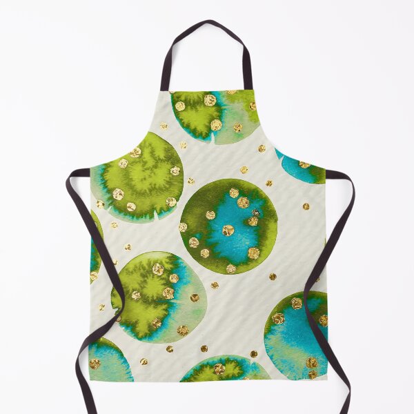 Item preview, Giant Polka Dots in Lime Green Azure Blue designed and sold by Tammy Winand Arts.