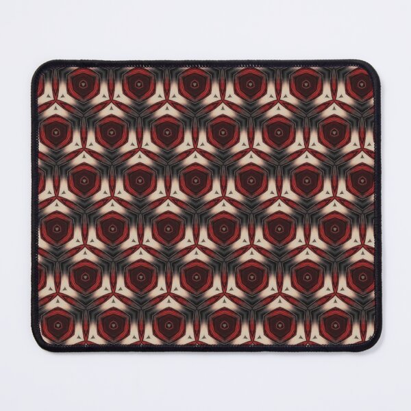 Item preview, Bold Red Geometric Seamless Pattern Art designed and sold by IntelliMindDesigns.