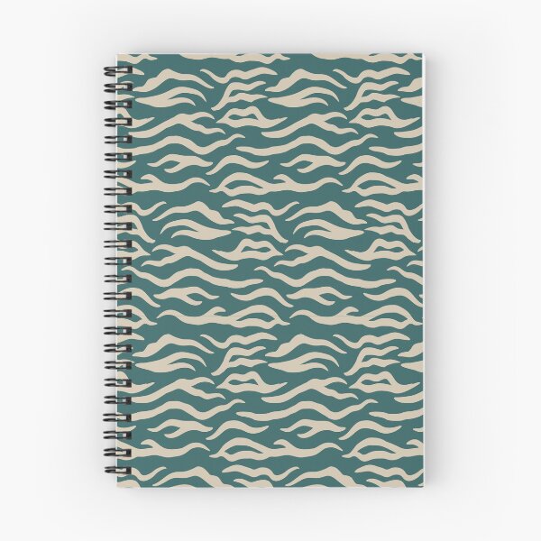 Item preview, Teal and Beige tiger print designed and sold by pattern-archive.