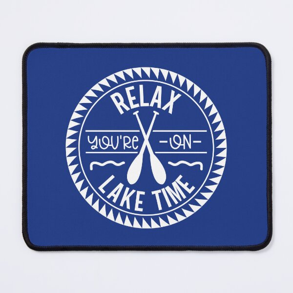 Item preview, Relax You're on Lake Time – Circular Paddle Lake Life white Design designed and sold by EmeraldeaArt.