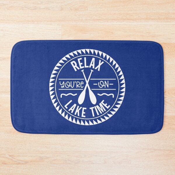 Item preview, Relax You're on Lake Time – Circular Paddle Lake Life white Design designed and sold by EmeraldeaArt.