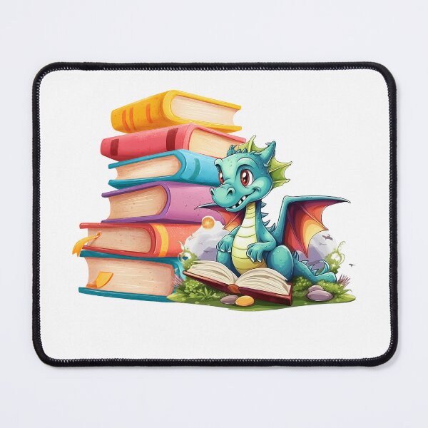 Item preview, Easily Distracted by Dragons and Books designed and sold by Dinaelsherkawy.