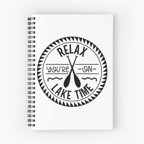 Item preview, Relax You're on Lake Time – Circular Paddle Lake Life Design designed and sold by EmeraldeaArt.