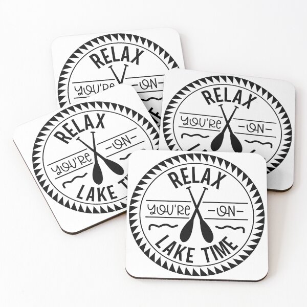 Item preview, Relax You're on Lake Time – Circular Paddle Lake Life Design designed and sold by EmeraldeaArt.