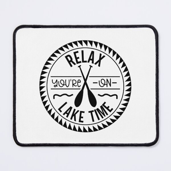 Item preview, Relax You're on Lake Time – Circular Paddle Lake Life Design designed and sold by EmeraldeaArt.