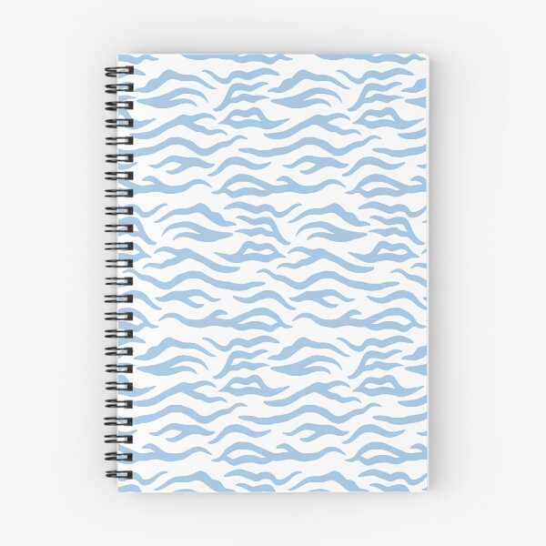 Item preview, White and Baby Blue tiger print designed and sold by pattern-archive.