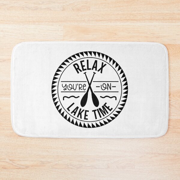 Item preview, Relax You're on Lake Time – Circular Paddle Lake Life Design designed and sold by EmeraldeaArt.