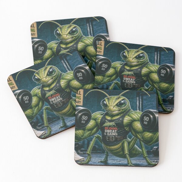 Item preview, Muscular Grasshopper in the Gym Weightlifting designed and sold by JaN44Fotografia.