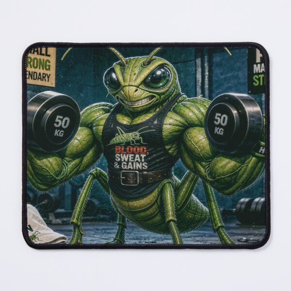 Item preview, Muscular Grasshopper in the Gym Weightlifting designed and sold by JaN44Fotografia.