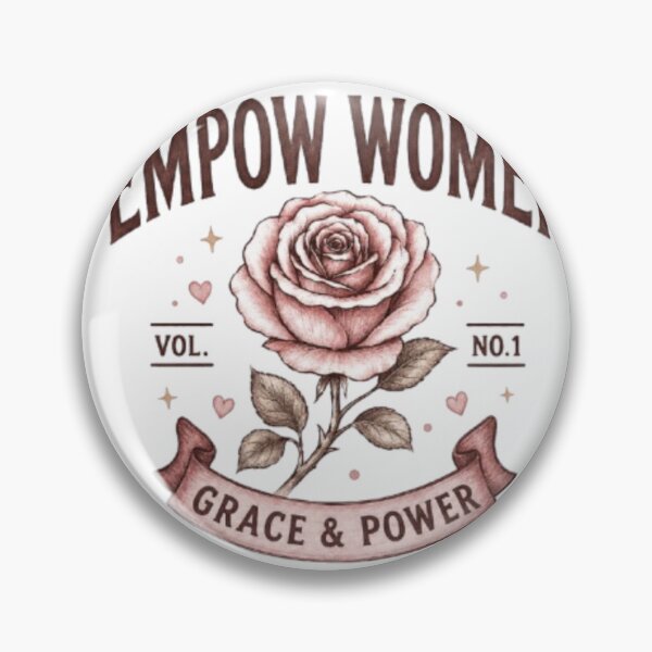 Item preview, Empower Women Rose Grace & Power Illustration designed and sold by Ahmedsyde.