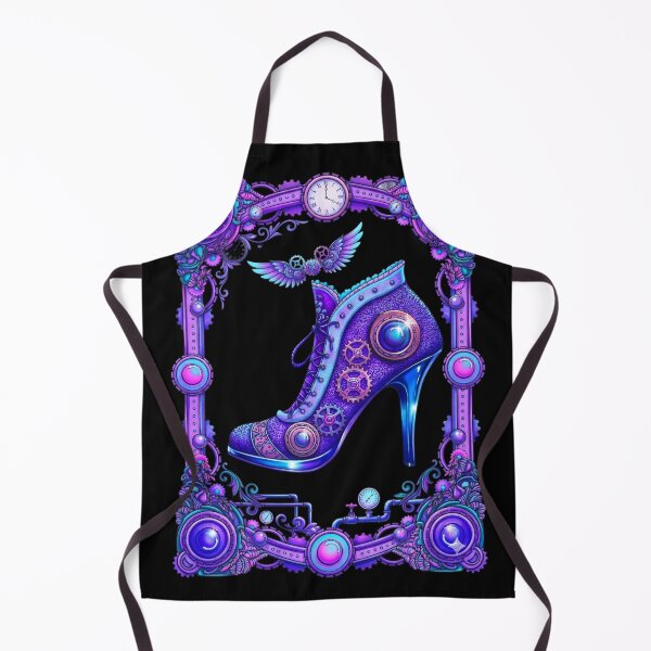 Item preview, Purple Steampunk Fantasy Boot Illustration designed and sold by LaRoach Digital Arts.